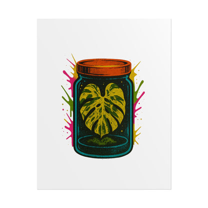 Microcultivate Monstera Graffiti Wall Art