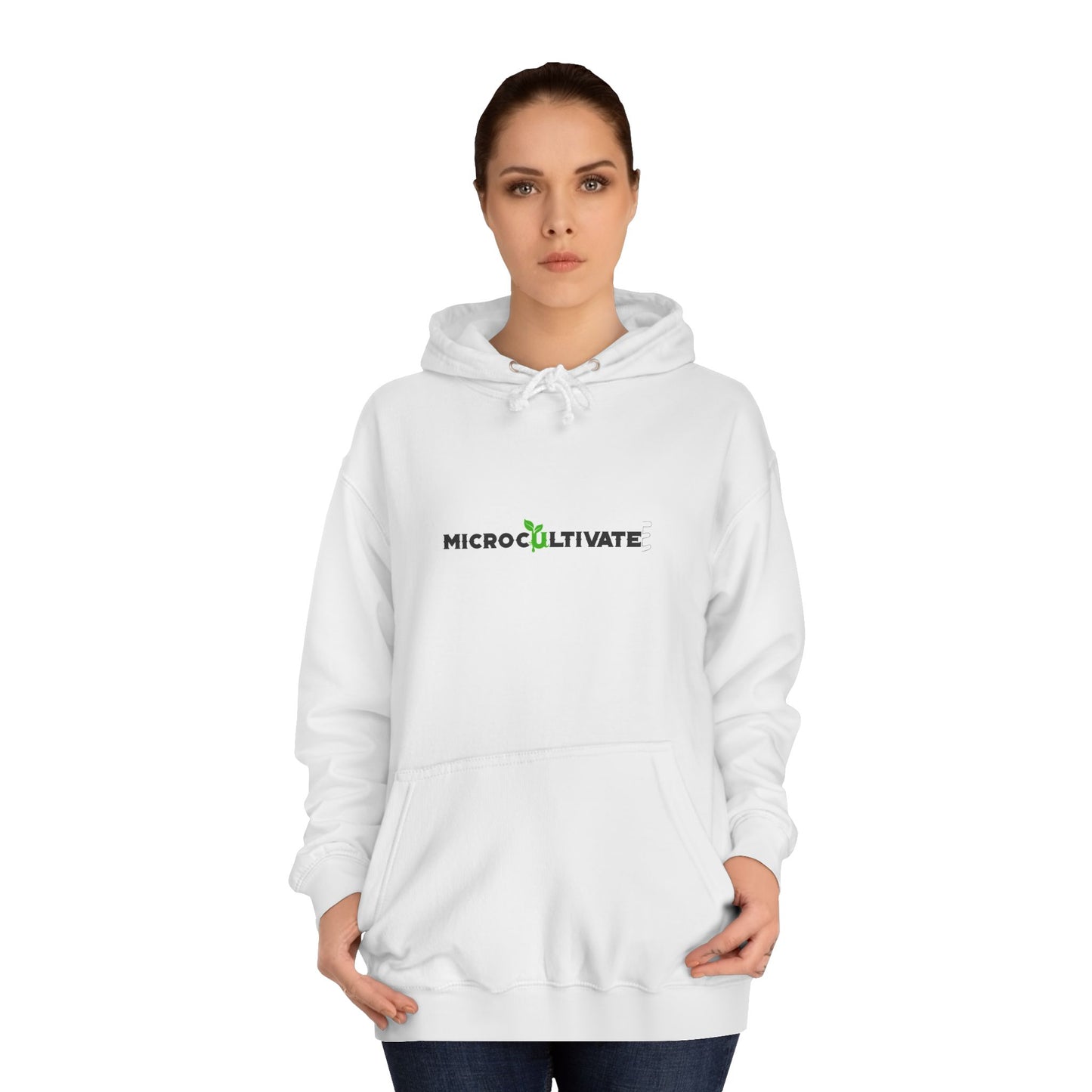 Microcultivate Graffiti TC College Hoodie, Unisex Hoodie for Plant Lovers, Cozy Sweatshirt, Gift for Students, Eco-Friendly Apparel