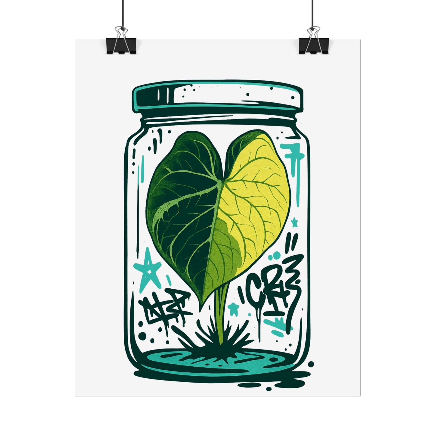 Microcultivate Graffiti Melo Aurea, Botanical Wall Art