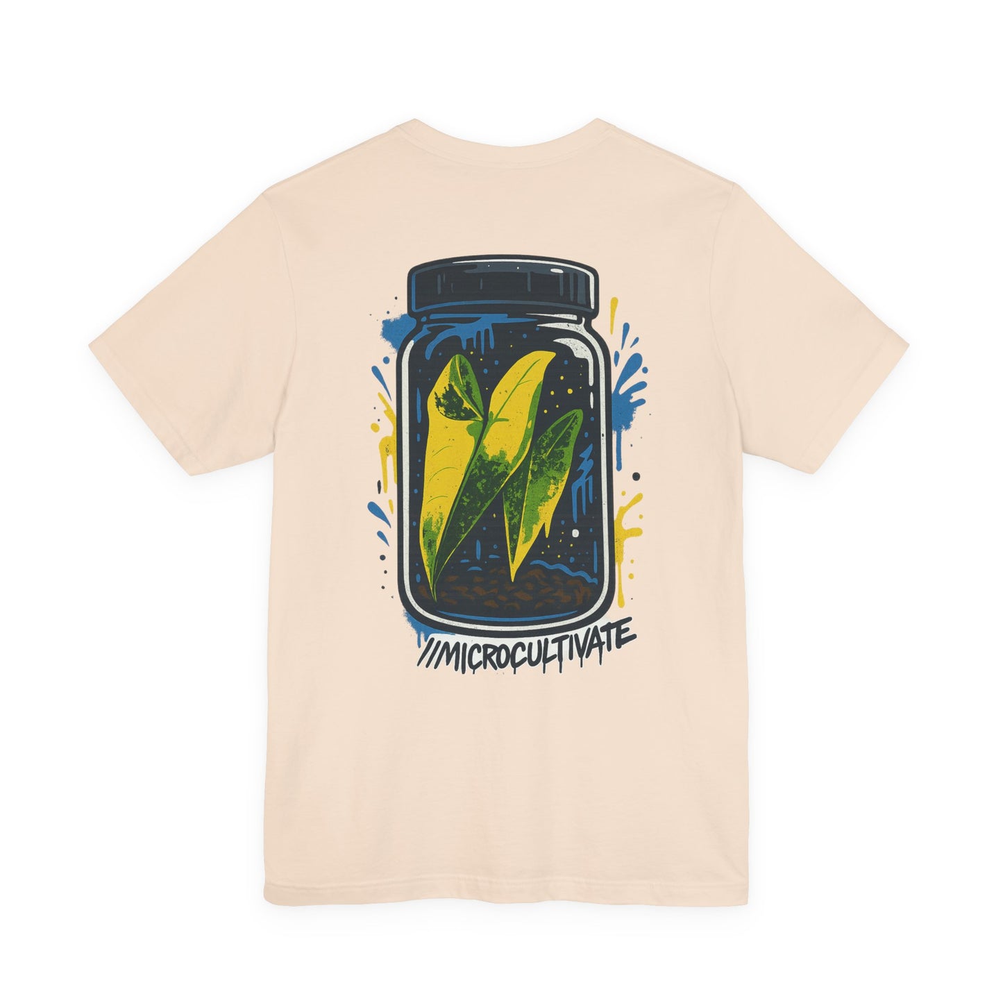 Eco-Friendly Graphic Tee Graffiti Tissue Culture Graphic Tee Perfect for Nature Lovers, Earth Day, Casual Wear, Gifts, Environmentalists