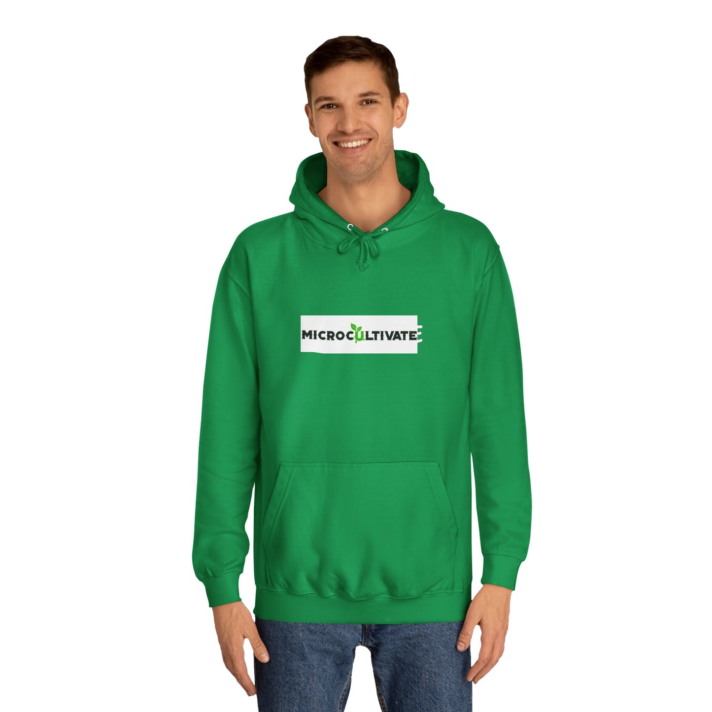 Microcultivate Graffiti TC College Hoodie, Unisex Hoodie for Plant Lovers, Cozy Sweatshirt, Gift for Students, Eco-Friendly Apparel