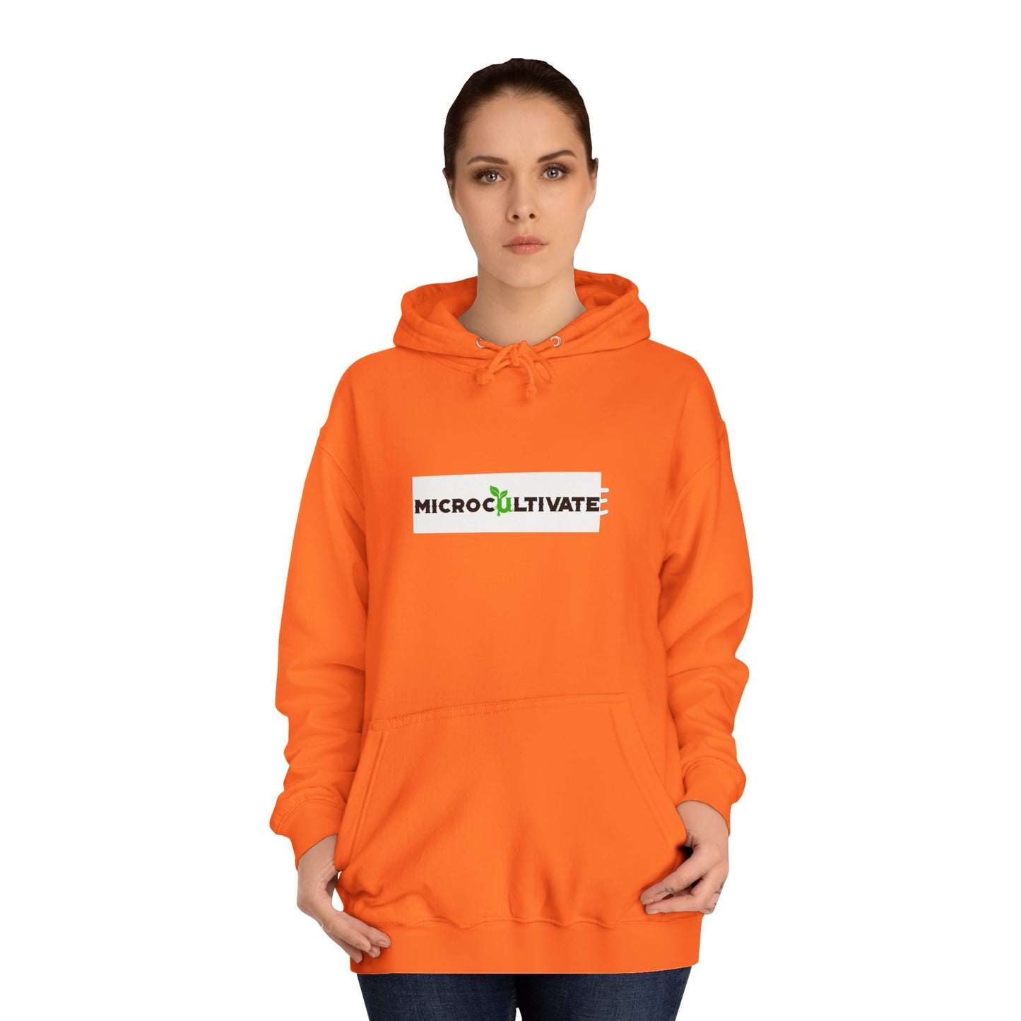 Microcultivate Graffiti TC College Hoodie, Unisex Hoodie for Plant Lovers, Cozy Sweatshirt, Gift for Students, Eco-Friendly Apparel
