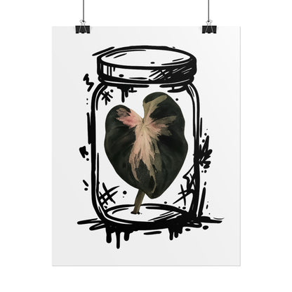 Microcultivate Balloon Heart Pink Graffiti Botanical Art Prints