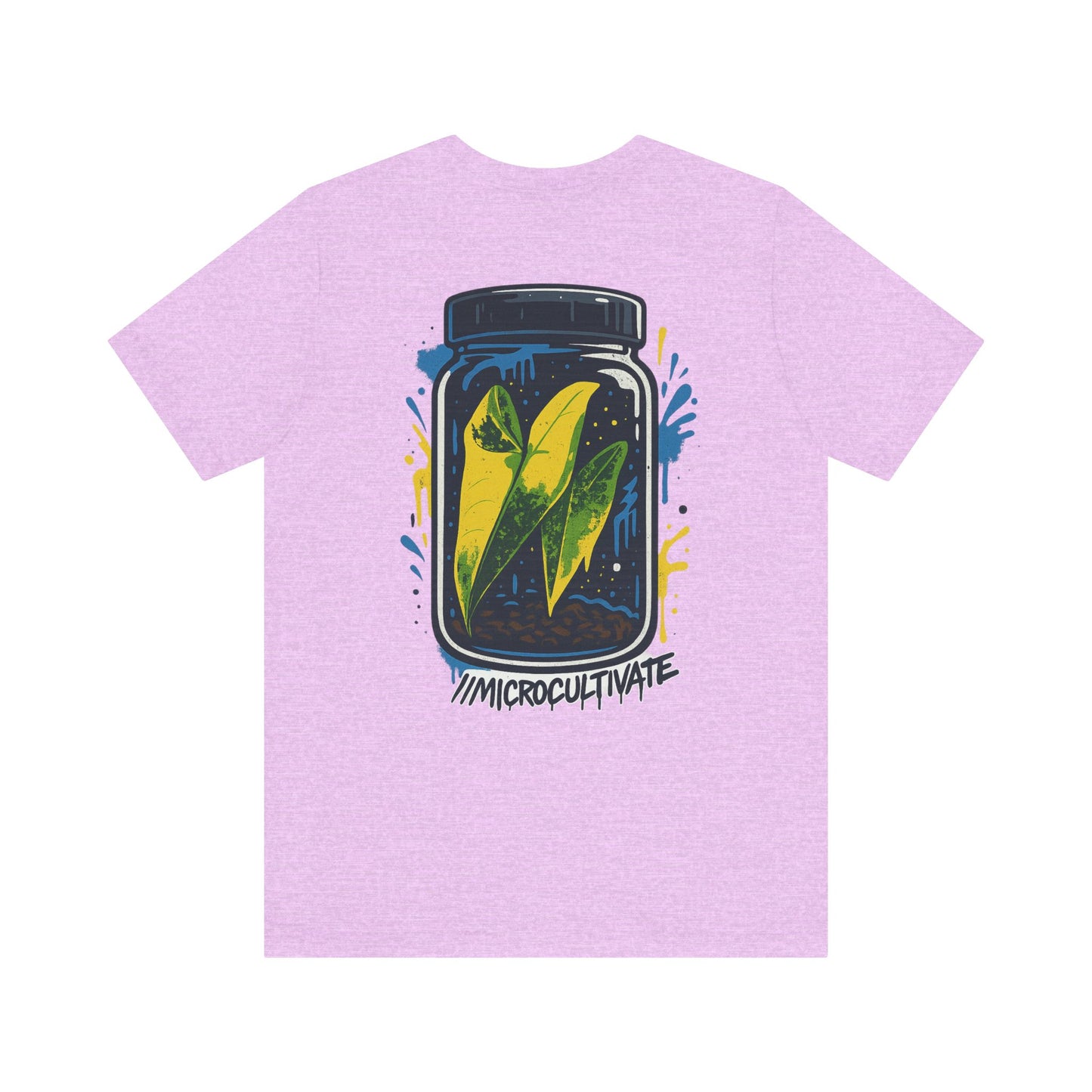 Eco-Friendly Graphic Tee Graffiti Tissue Culture Graphic Tee Perfect for Nature Lovers, Earth Day, Casual Wear, Gifts, Environmentalists