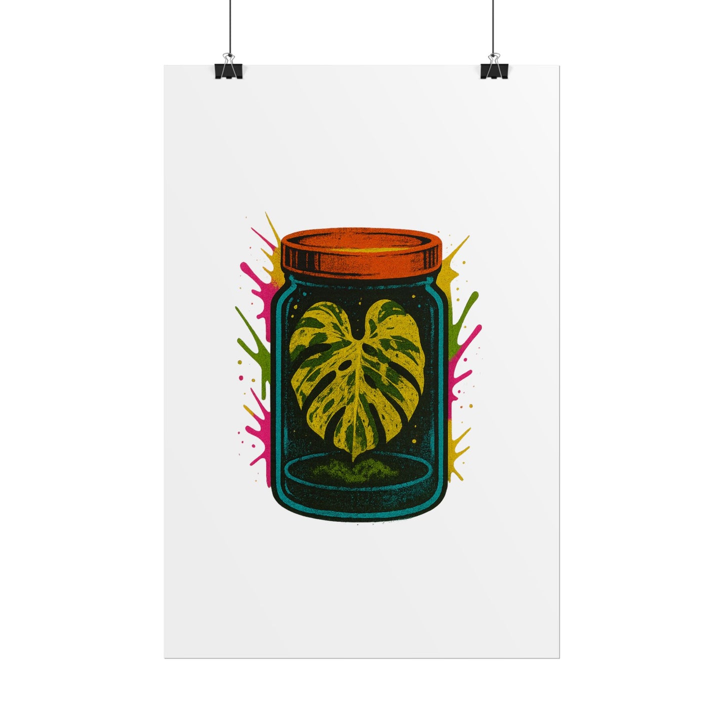 Microcultivate Monstera Graffiti Wall Art