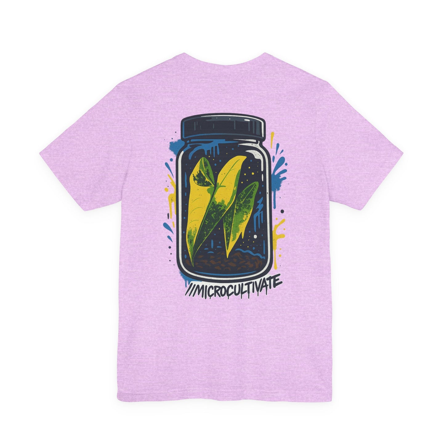 Eco-Friendly Graphic Tee Graffiti Tissue Culture Graphic Tee Perfect for Nature Lovers, Earth Day, Casual Wear, Gifts, Environmentalists