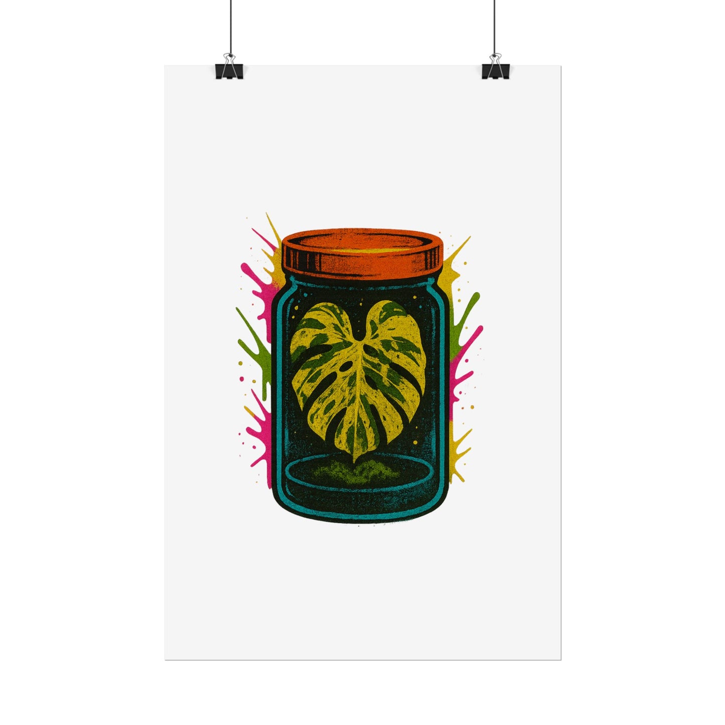 Microcultivate Monstera Graffiti Wall Art