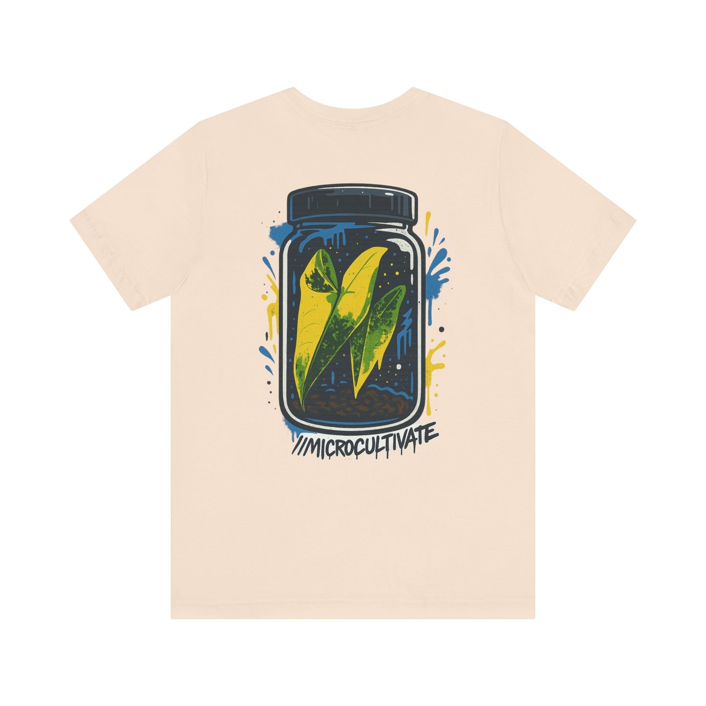 Eco-Friendly Graphic Tee Graffiti Tissue Culture Graphic Tee Perfect for Nature Lovers, Earth Day, Casual Wear, Gifts, Environmentalists