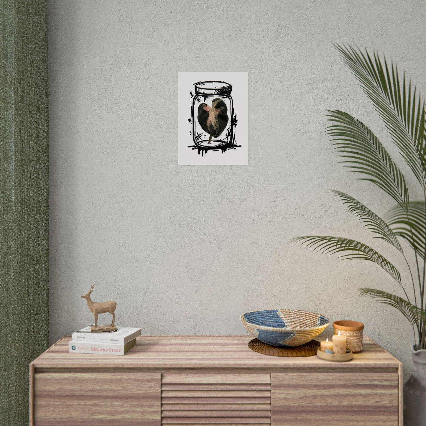 Microcultivate Balloon Heart Pink Graffiti Botanical Art Prints