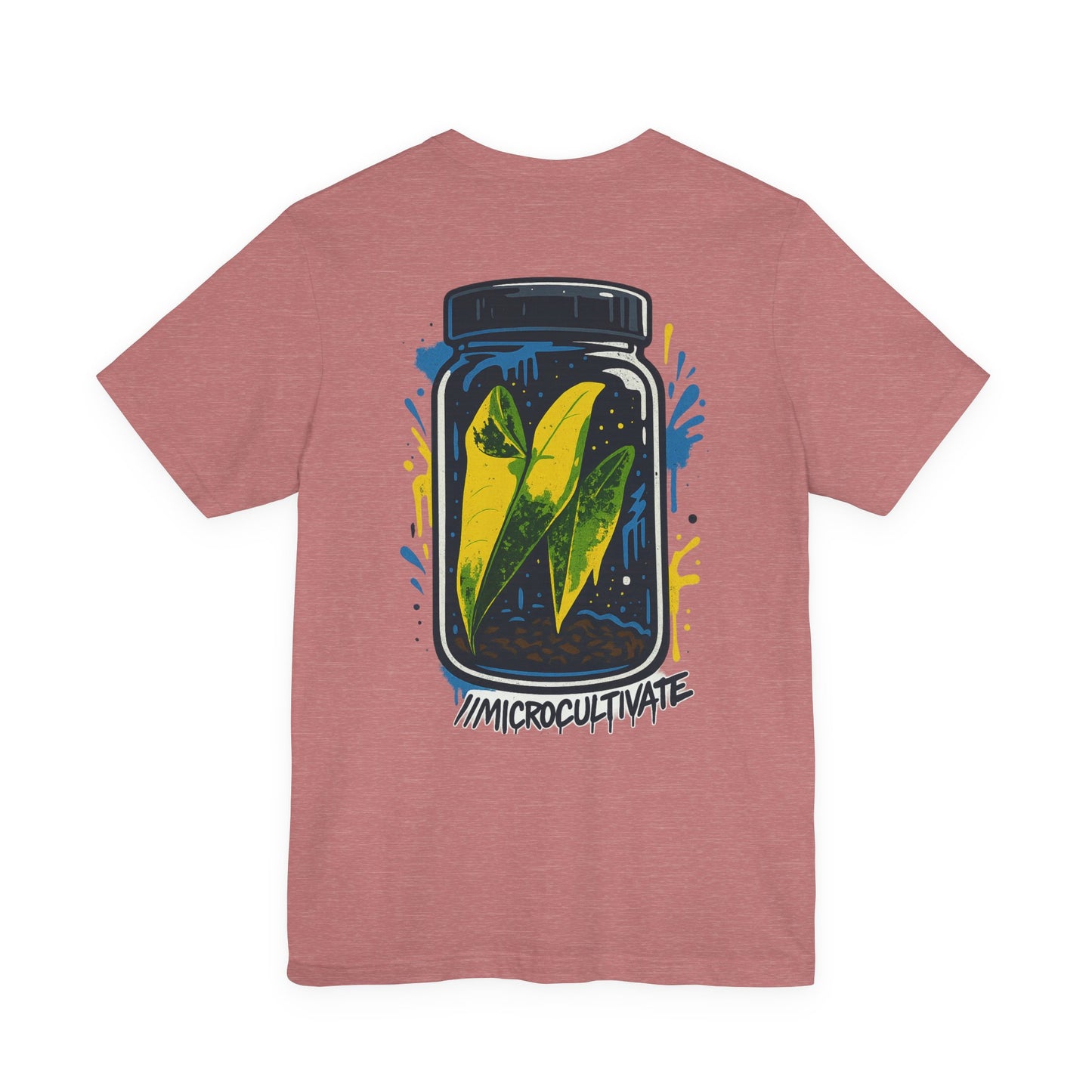 Eco-Friendly Graphic Tee Graffiti Tissue Culture Graphic Tee Perfect for Nature Lovers, Earth Day, Casual Wear, Gifts, Environmentalists