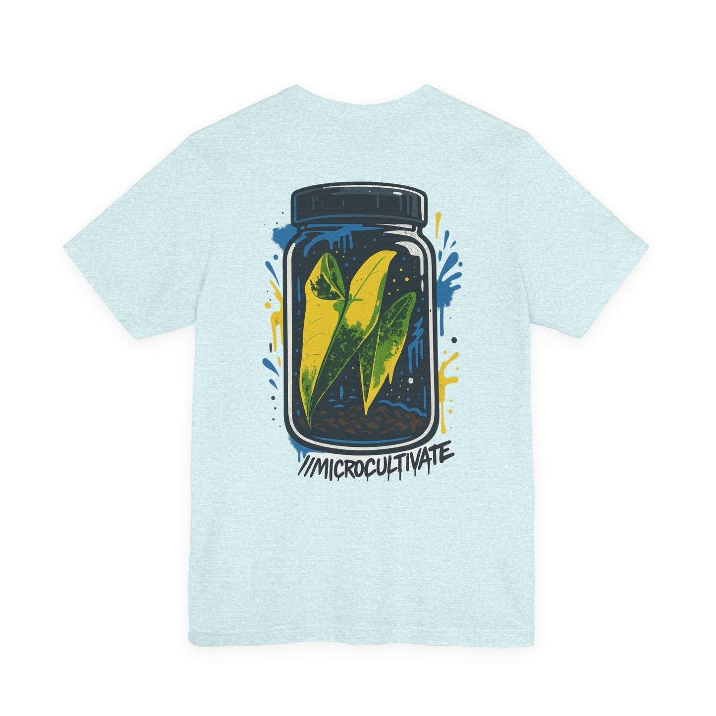 Eco-Friendly Graphic Tee Graffiti Tissue Culture Graphic Tee Perfect for Nature Lovers, Earth Day, Casual Wear, Gifts, Environmentalists