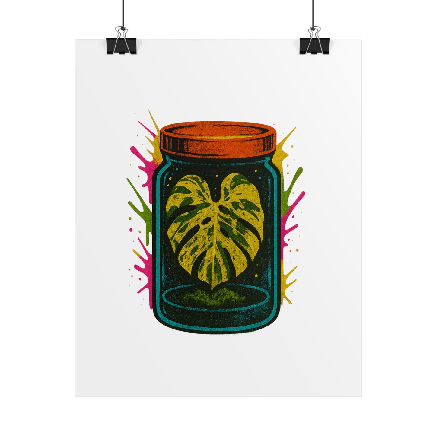 Microcultivate Monstera Graffiti Wall Art