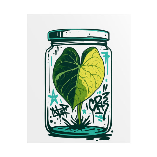 Microcultivate Graffiti Melo Aurea, Botanical Wall Art
