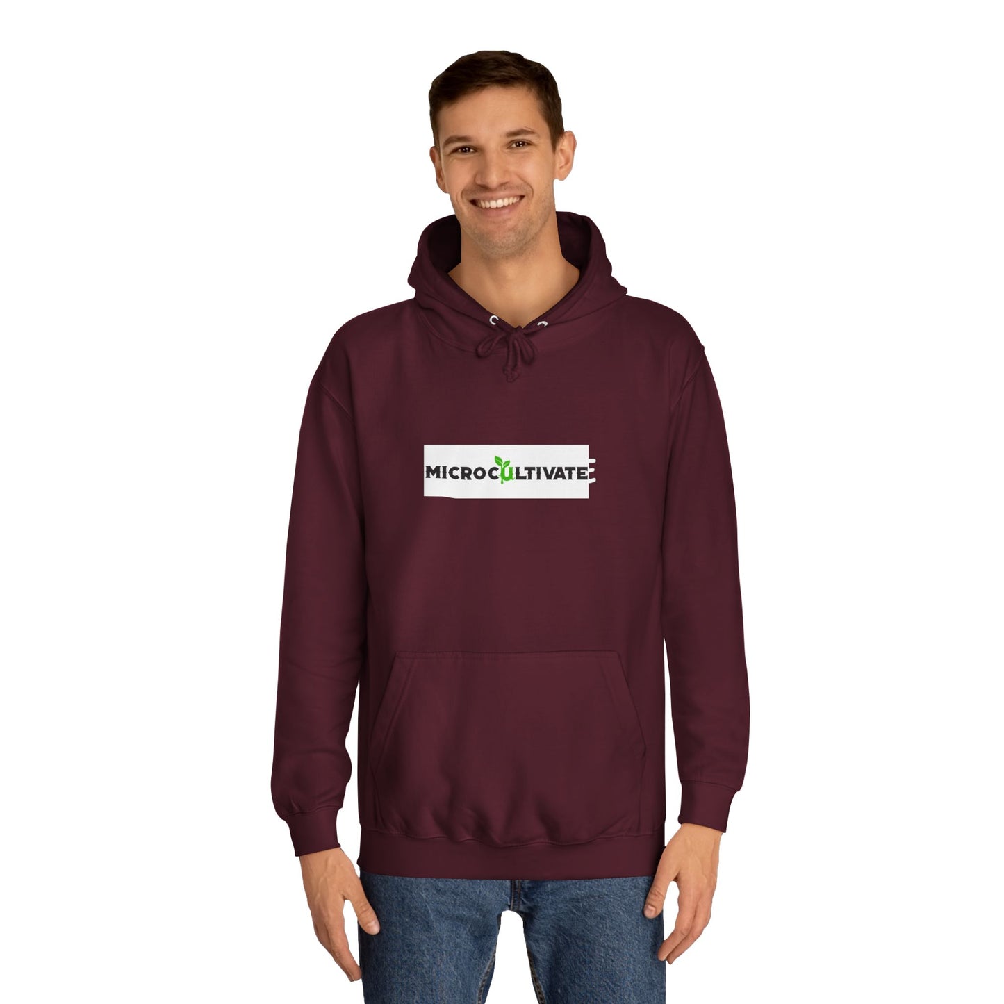 Microcultivate Graffiti TC College Hoodie, Unisex Hoodie for Plant Lovers, Cozy Sweatshirt, Gift for Students, Eco-Friendly Apparel