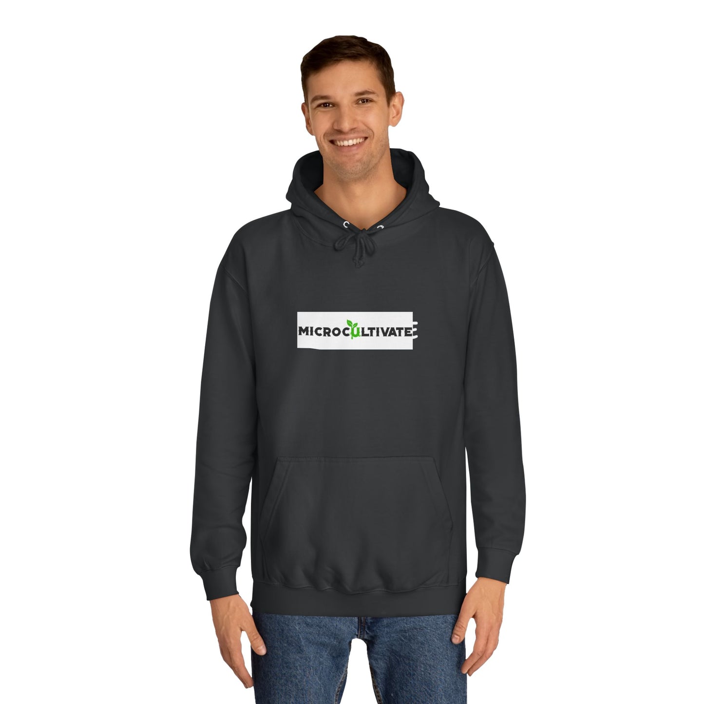 Microcultivate Graffiti TC College Hoodie, Unisex Hoodie for Plant Lovers, Cozy Sweatshirt, Gift for Students, Eco-Friendly Apparel