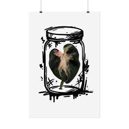 Microcultivate Balloon Heart Pink Graffiti Botanical Art Prints