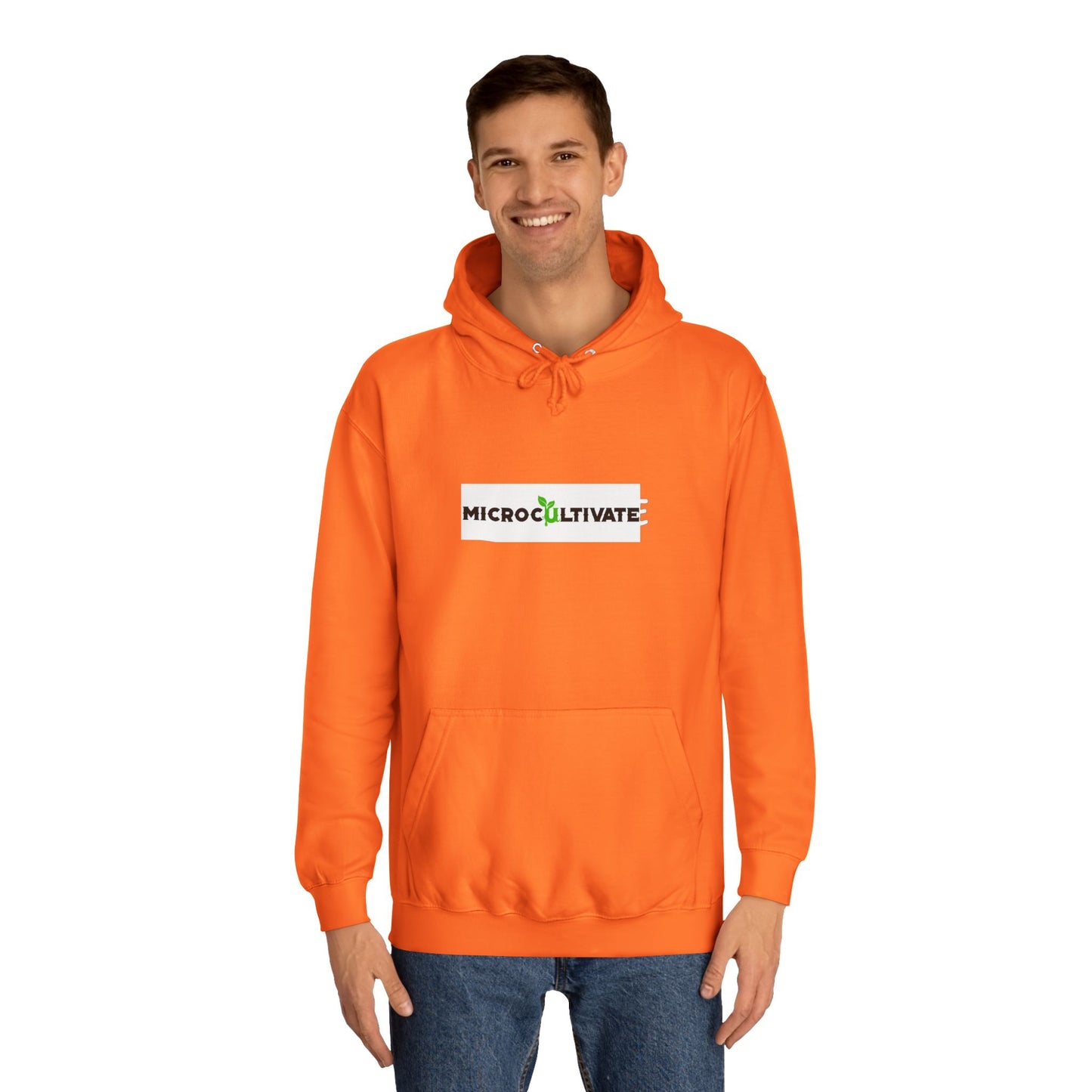Microcultivate Graffiti TC College Hoodie, Unisex Hoodie for Plant Lovers, Cozy Sweatshirt, Gift for Students, Eco-Friendly Apparel