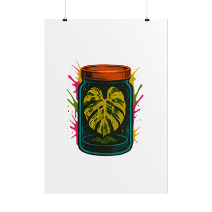 Microcultivate Monstera Graffiti Wall Art