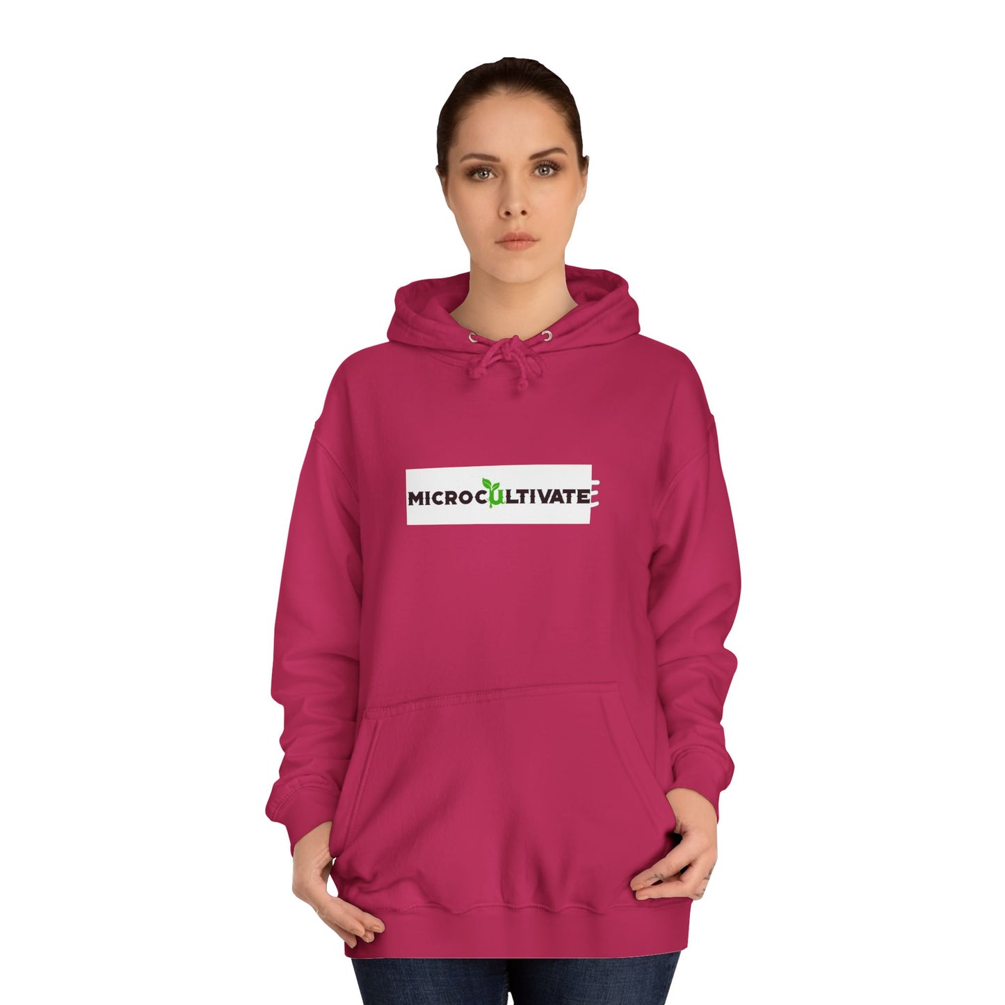 Microcultivate Graffiti TC College Hoodie, Unisex Hoodie for Plant Lovers, Cozy Sweatshirt, Gift for Students, Eco-Friendly Apparel