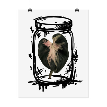 Microcultivate Balloon Heart Pink Graffiti Botanical Art Prints
