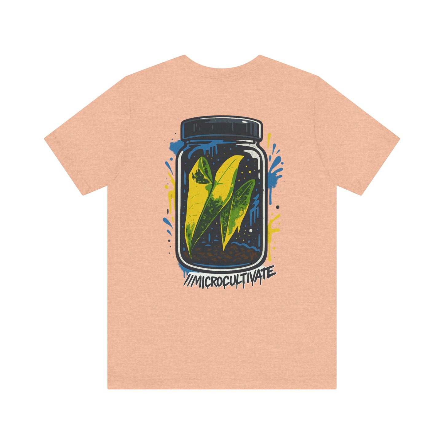 Eco-Friendly Graphic Tee Graffiti Tissue Culture Graphic Tee Perfect for Nature Lovers, Earth Day, Casual Wear, Gifts, Environmentalists