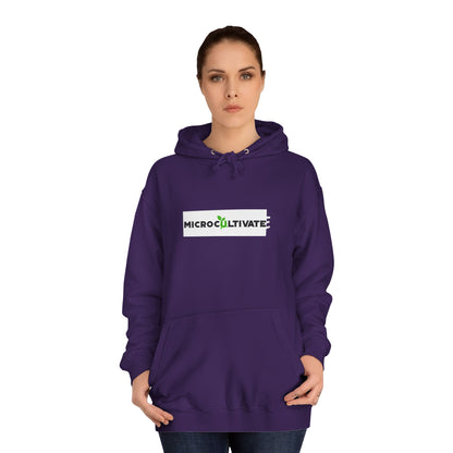 Microcultivate Graffiti TC College Hoodie, Unisex Hoodie for Plant Lovers, Cozy Sweatshirt, Gift for Students, Eco-Friendly Apparel