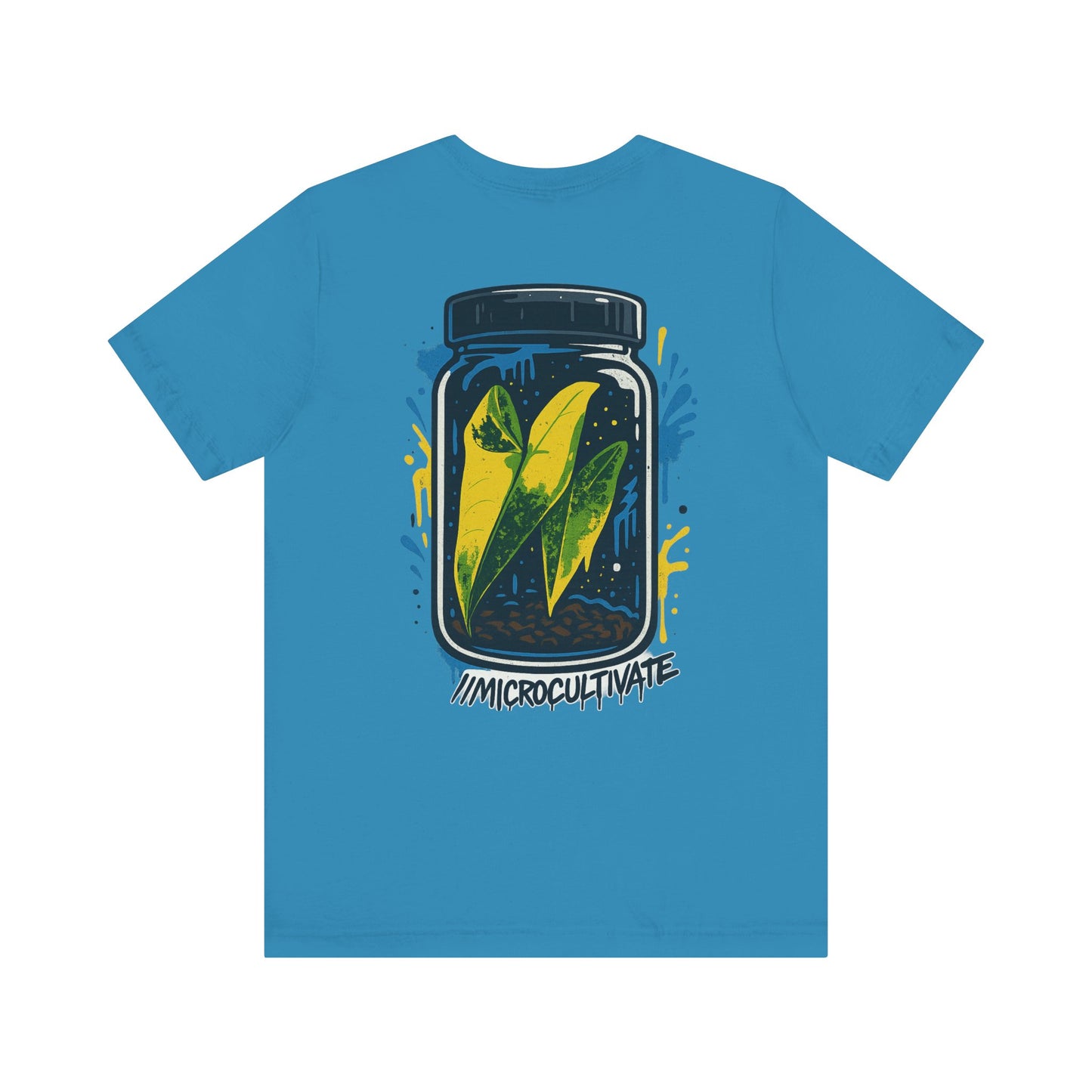 Eco-Friendly Graphic Tee Graffiti Tissue Culture Graphic Tee Perfect for Nature Lovers, Earth Day, Casual Wear, Gifts, Environmentalists