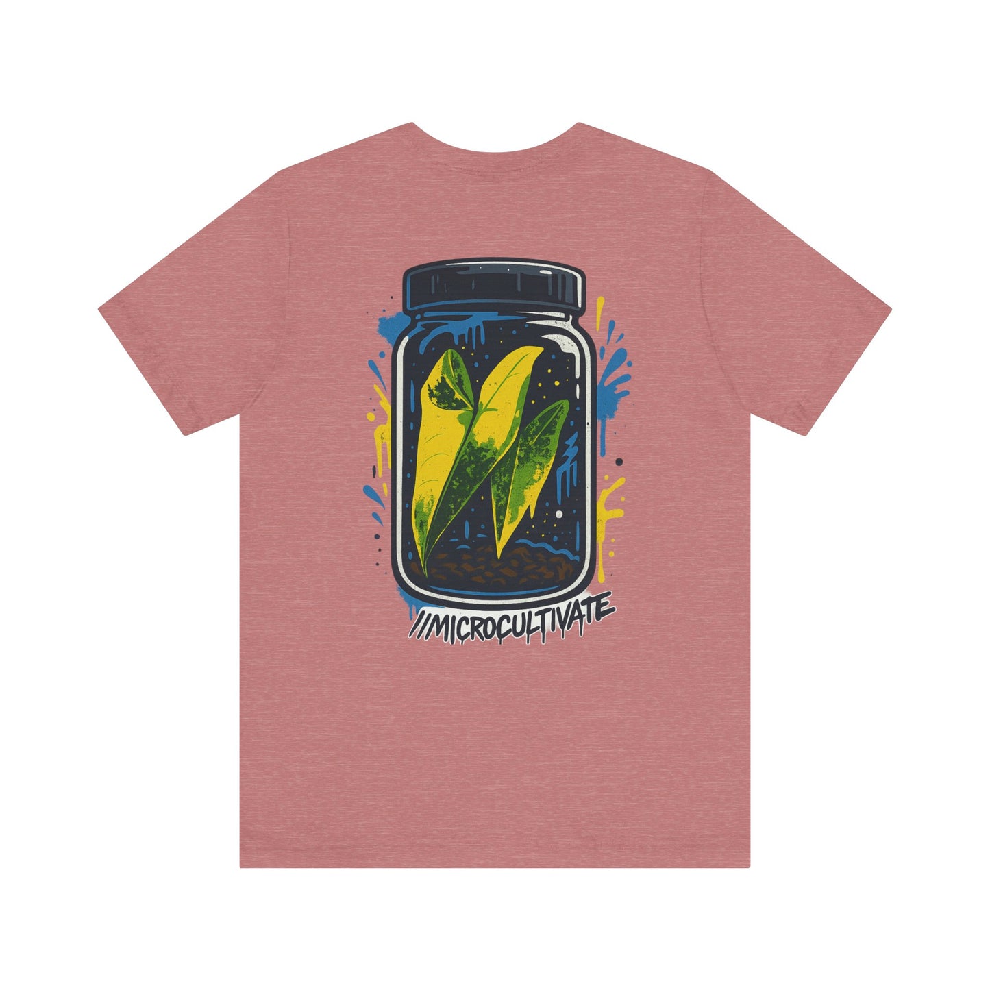 Eco-Friendly Graphic Tee Graffiti Tissue Culture Graphic Tee Perfect for Nature Lovers, Earth Day, Casual Wear, Gifts, Environmentalists