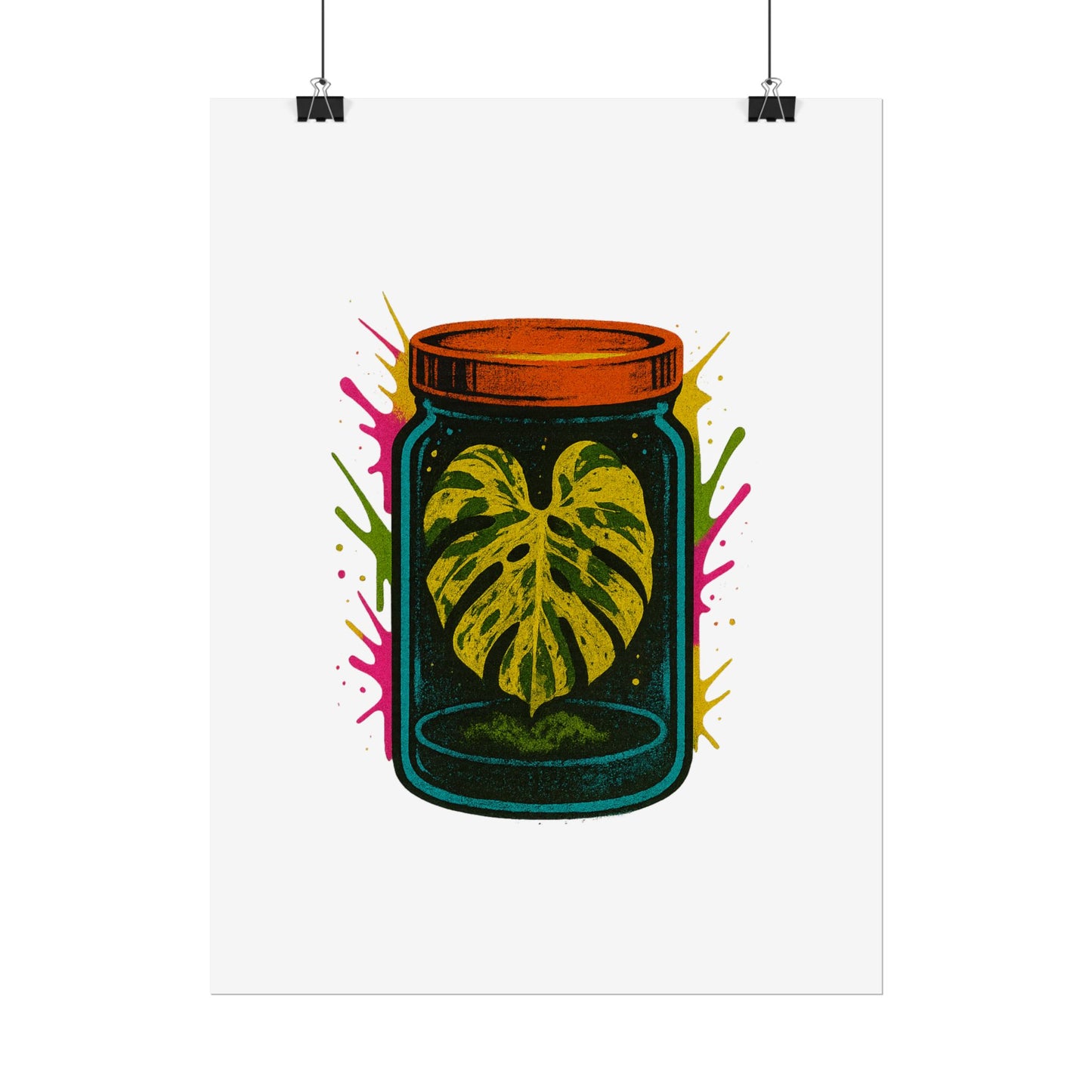 Microcultivate Monstera Graffiti Wall Art