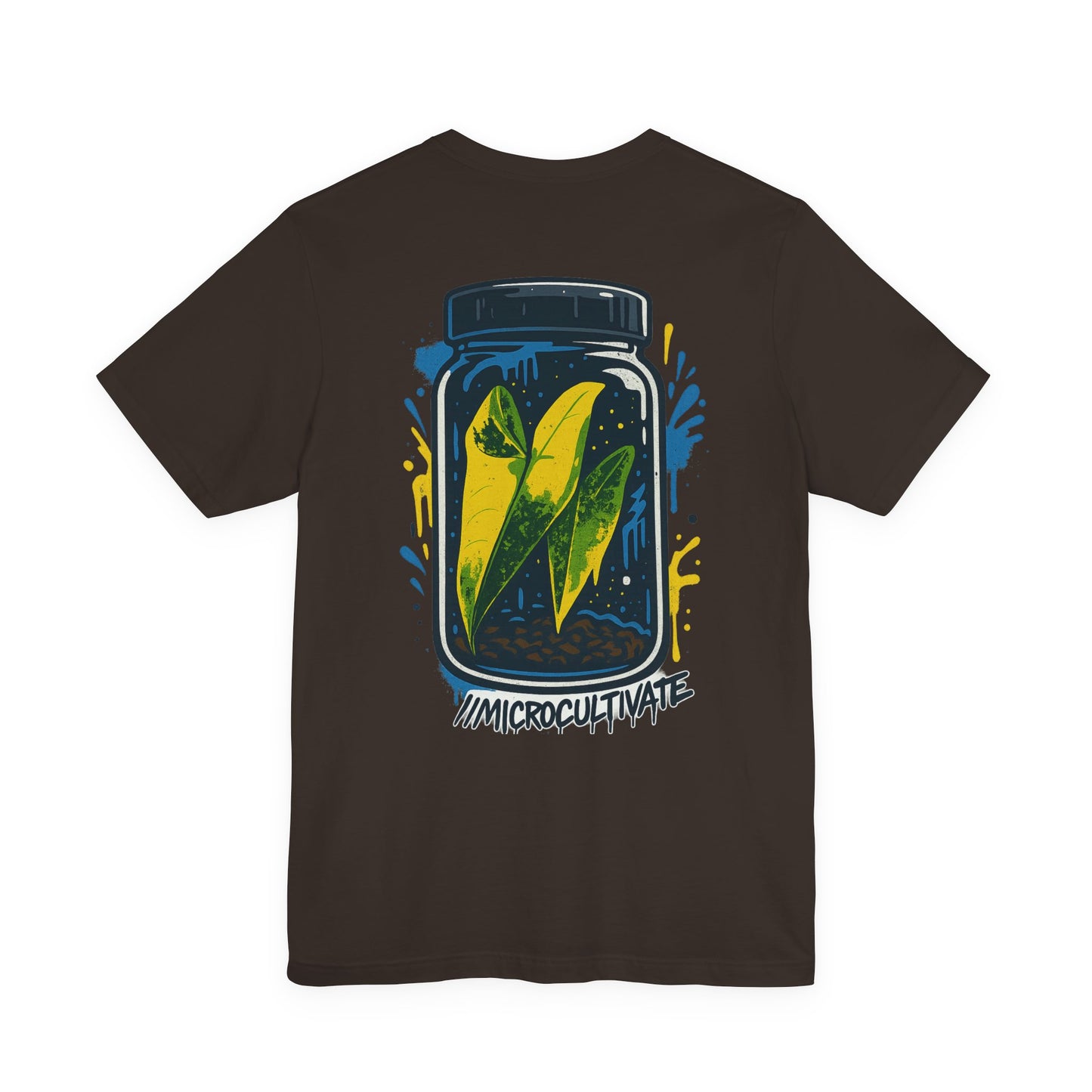 Eco-Friendly Graphic Tee Graffiti Tissue Culture Graphic Tee Perfect for Nature Lovers, Earth Day, Casual Wear, Gifts, Environmentalists