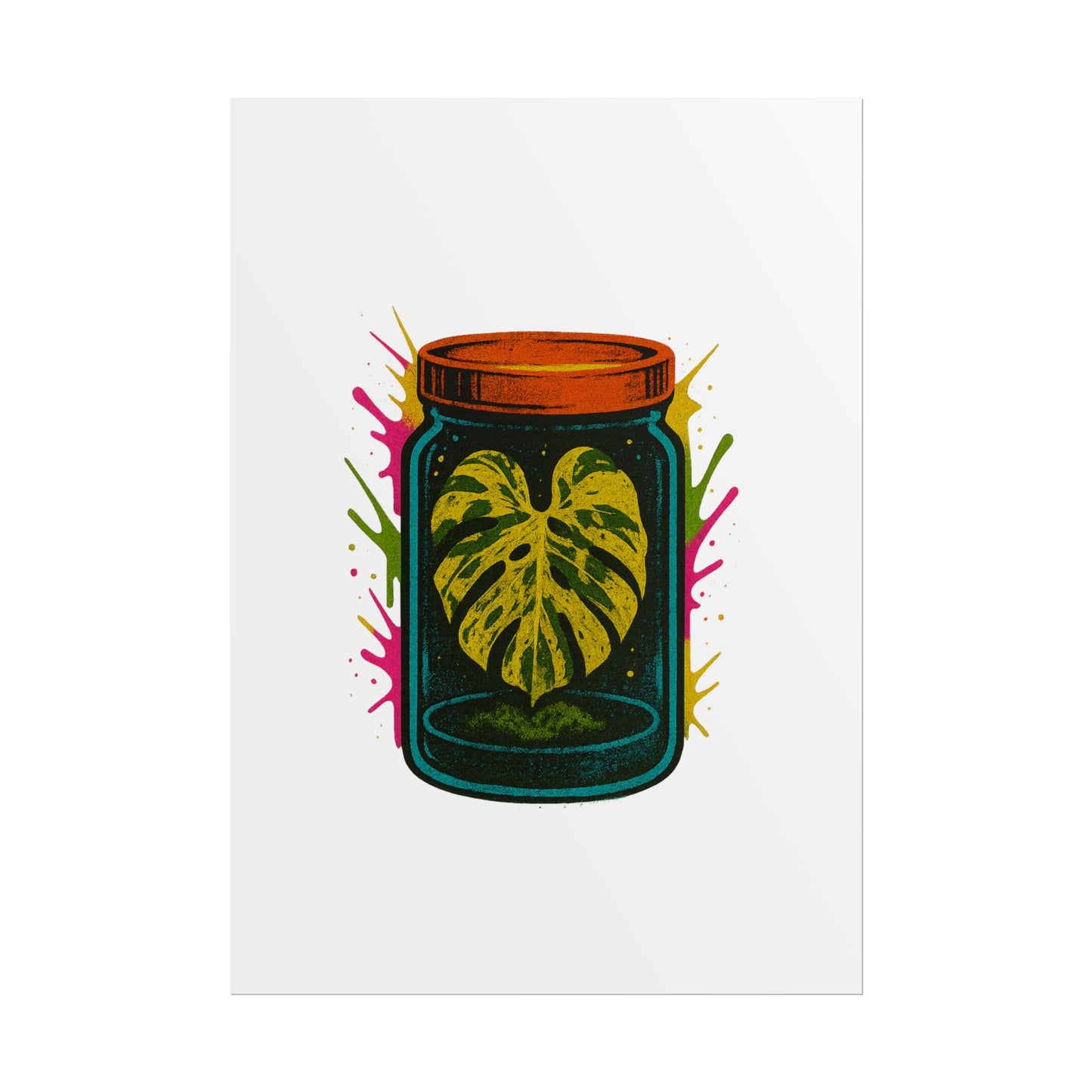 Microcultivate Monstera Graffiti Wall Art