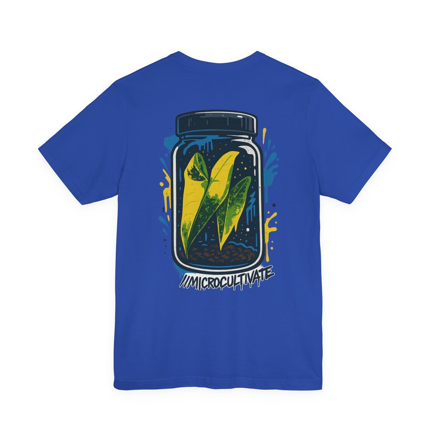 Eco-Friendly Graphic Tee Graffiti Tissue Culture Graphic Tee Perfect for Nature Lovers, Earth Day, Casual Wear, Gifts, Environmentalists