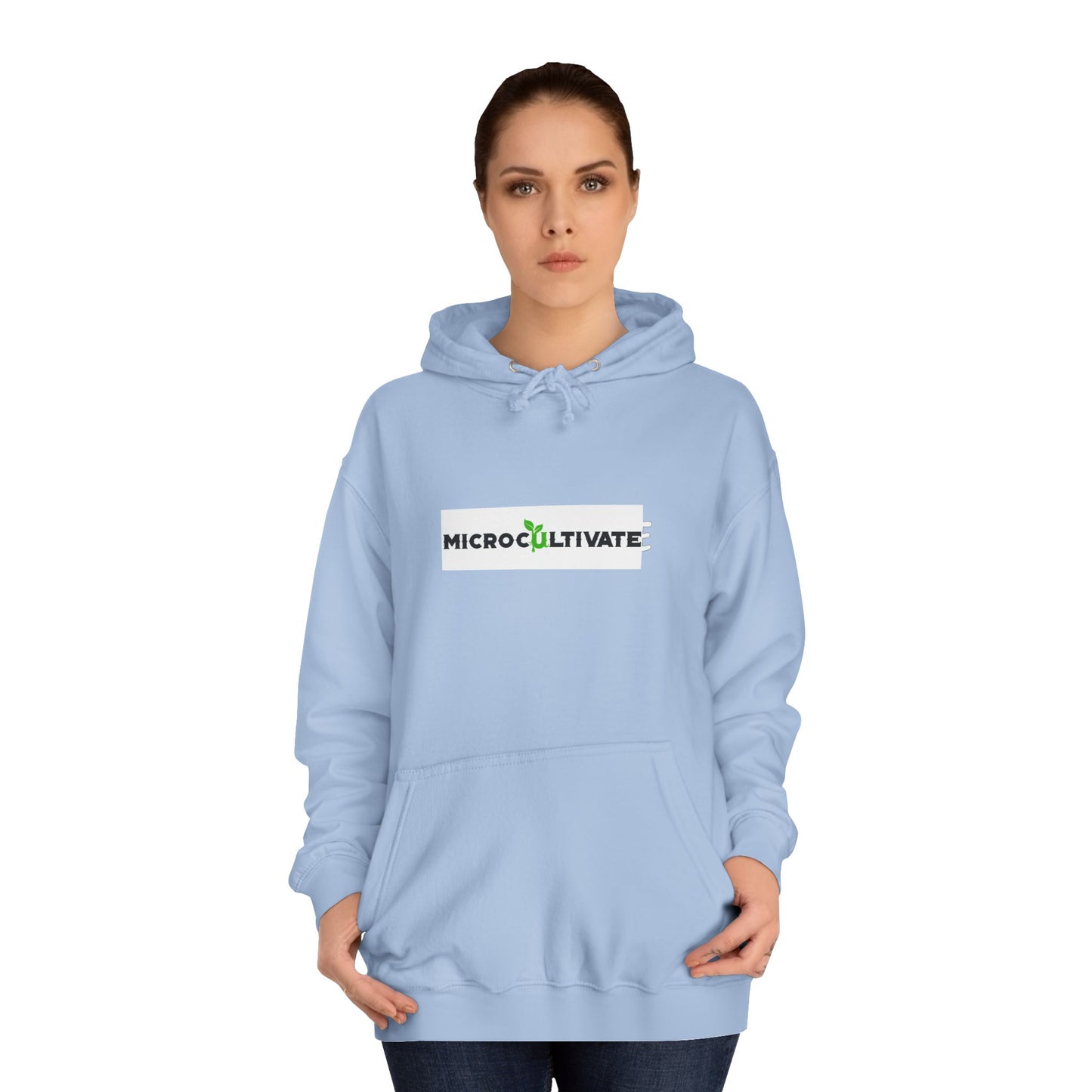 Microcultivate Graffiti TC College Hoodie, Unisex Hoodie for Plant Lovers, Cozy Sweatshirt, Gift for Students, Eco-Friendly Apparel