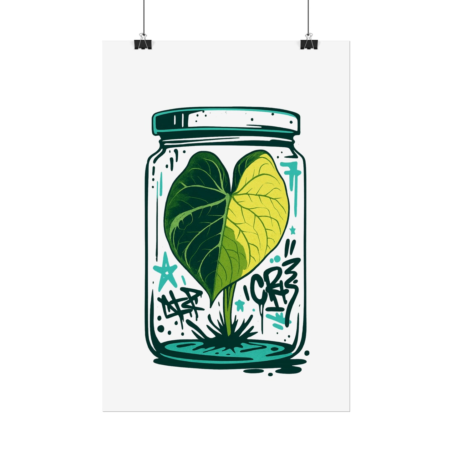 Microcultivate Graffiti Melo Aurea, Botanical Wall Art