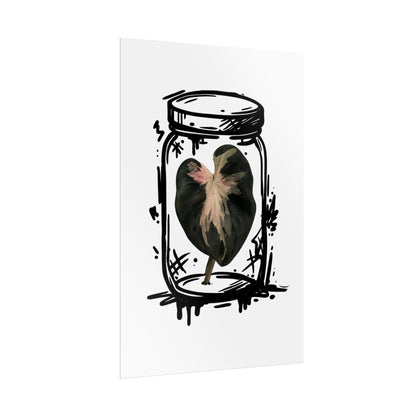 Microcultivate Balloon Heart Pink Graffiti Botanical Art Prints