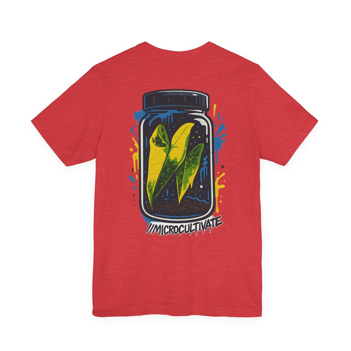 Eco-Friendly Graphic Tee Graffiti Tissue Culture Graphic Tee Perfect for Nature Lovers, Earth Day, Casual Wear, Gifts, Environmentalists