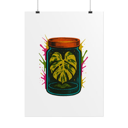 Microcultivate Monstera Graffiti Wall Art