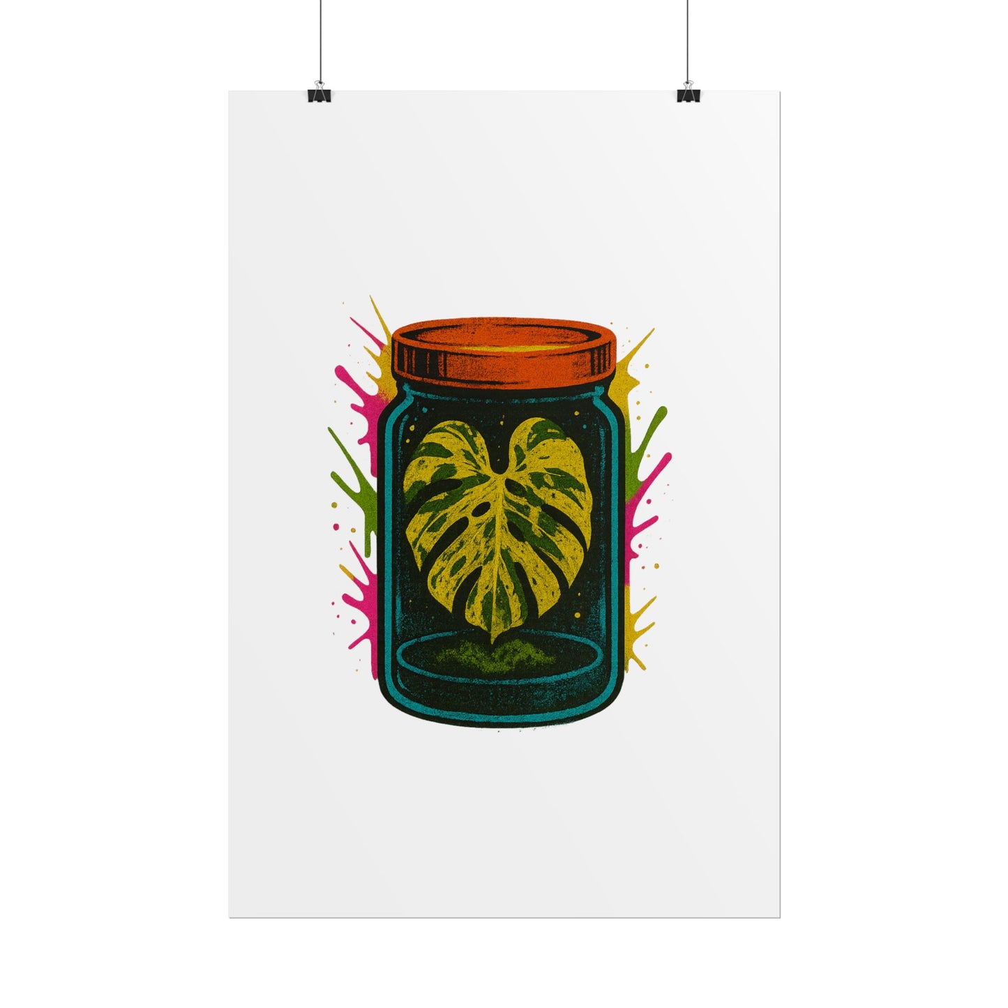 Microcultivate Monstera Graffiti Wall Art