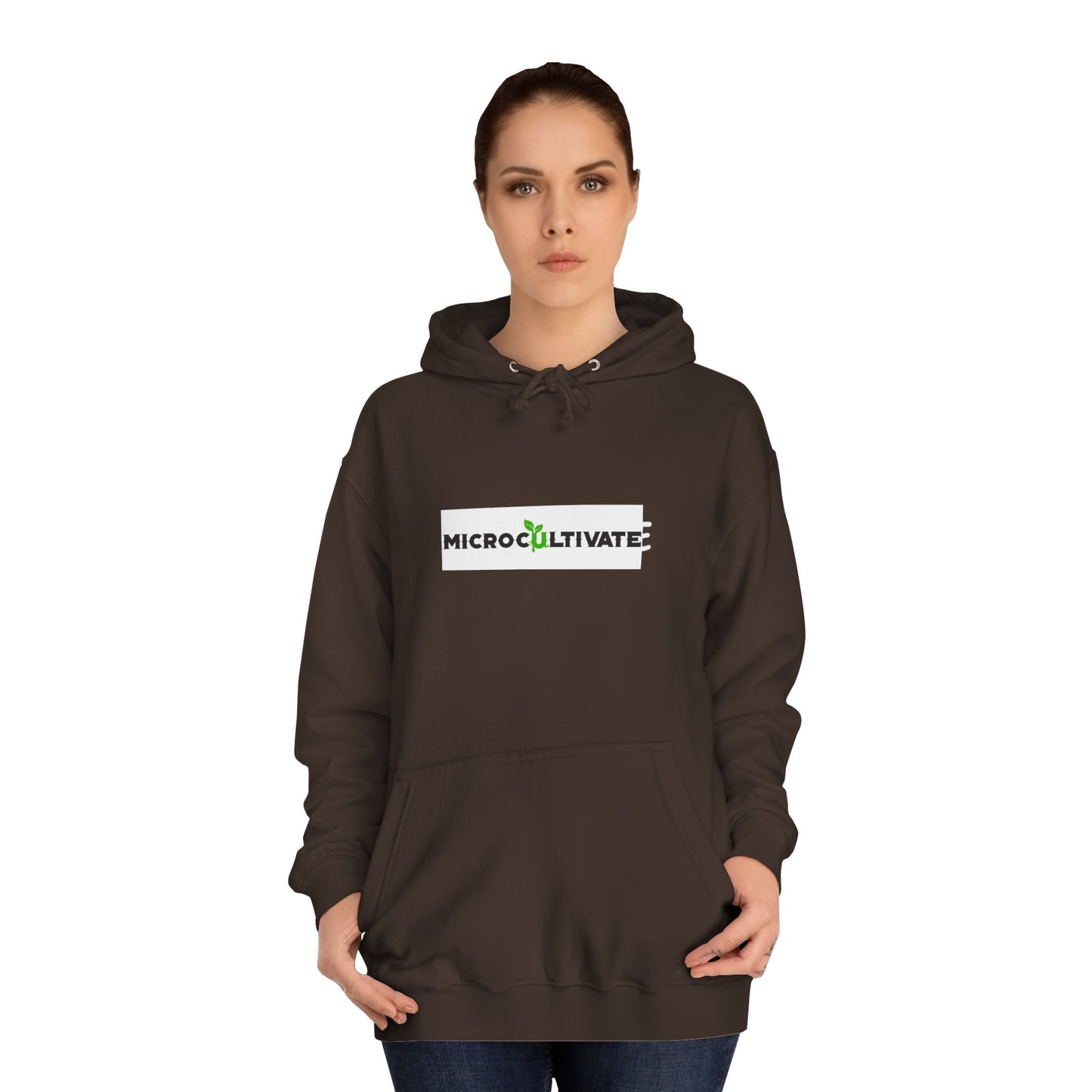 Microcultivate Graffiti TC College Hoodie, Unisex Hoodie for Plant Lovers, Cozy Sweatshirt, Gift for Students, Eco-Friendly Apparel