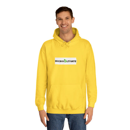 Microcultivate Graffiti TC College Hoodie, Unisex Hoodie for Plant Lovers, Cozy Sweatshirt, Gift for Students, Eco-Friendly Apparel