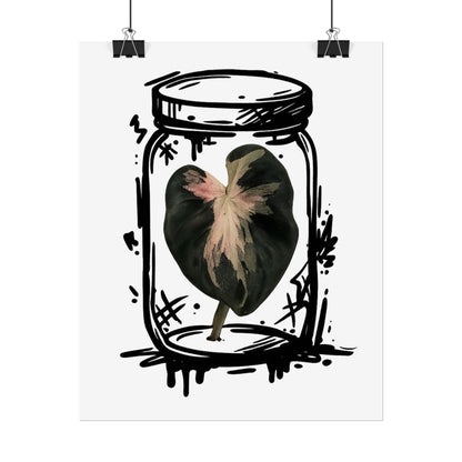 Microcultivate Balloon Heart Pink Graffiti Botanical Art Prints